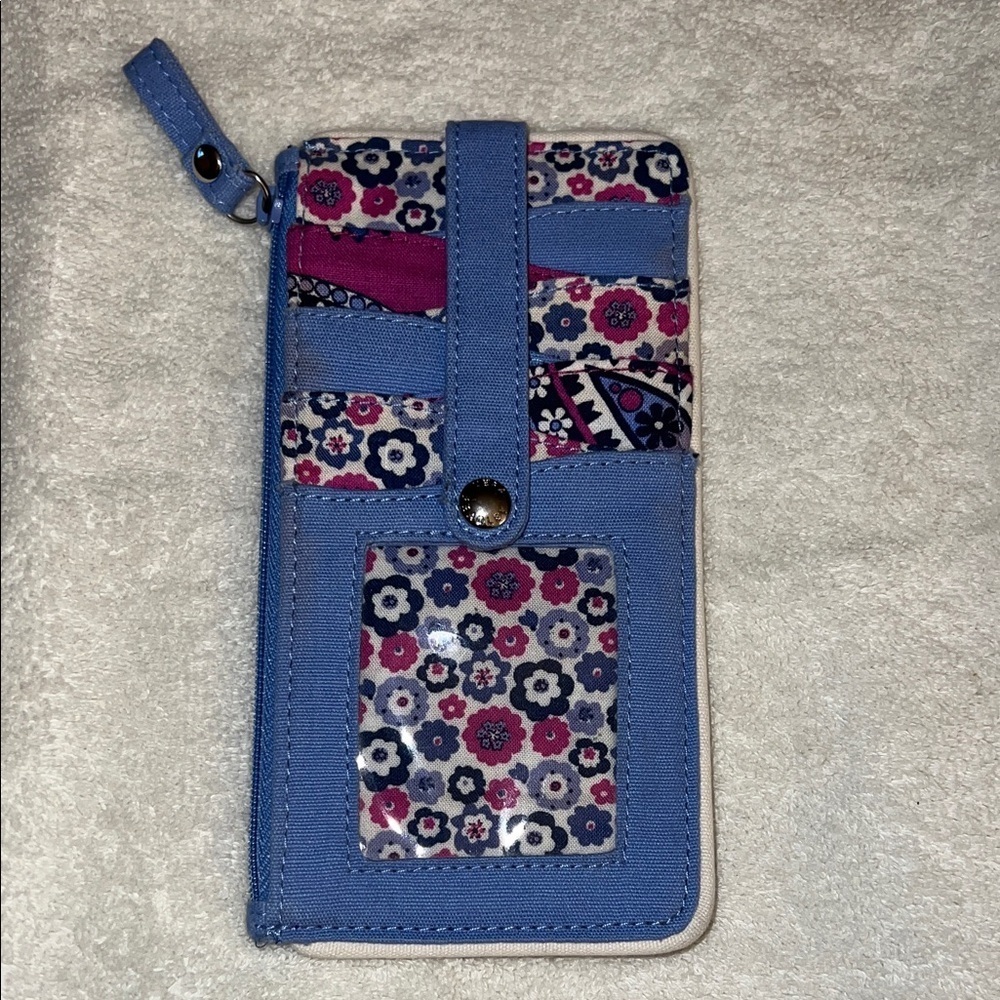 Vera Bradley Floral Blue credit card / Wallet